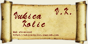 Vukica Kolić vizit kartica